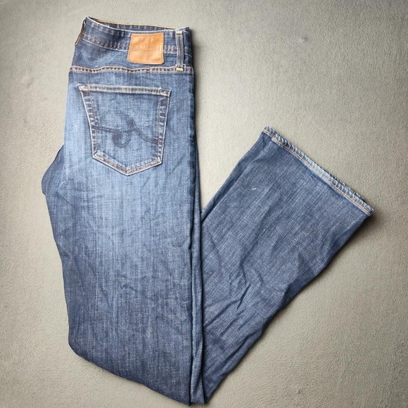 AG Adriano Goldschmied Jeans Mens 34x36 Blue The Protege Straight Leg Made USA - Picture 1 of 12